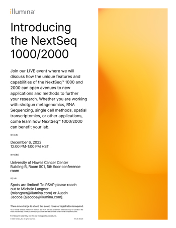 NextSeq 1000/2000 flyer